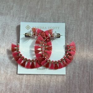 Kendra Scott Evie Hoop Earrings Pink